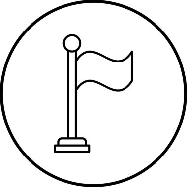 bayrak simgesi, vektör illüstrasyonu