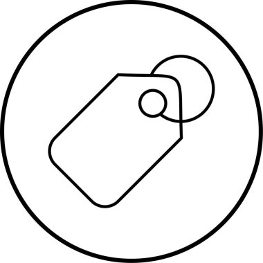 etiket simgesi vektör illüstrasyonu