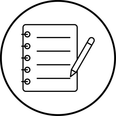 Belge simgesinin vektör illüstrasyonu