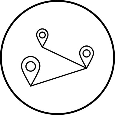 konum. Web simgesi basit illüstrasyon