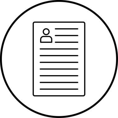 belge simgesi vektör illüstrasyonu 