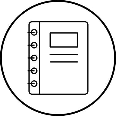 Kitap. Web simgesi basit illüstrasyon