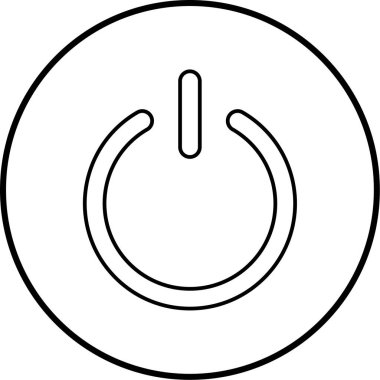 güç düğmesi vektör illüstrasyonu 