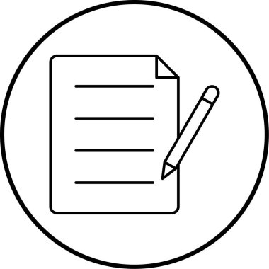 Belge simgesinin vektör illüstrasyonu