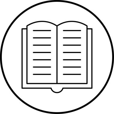 Kitap. Web simgesi basit illüstrasyon