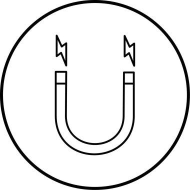 mıknatıs simgesi vektör çizimi 