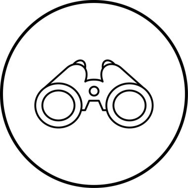 Dürbün. Web simgesi basit tasarım