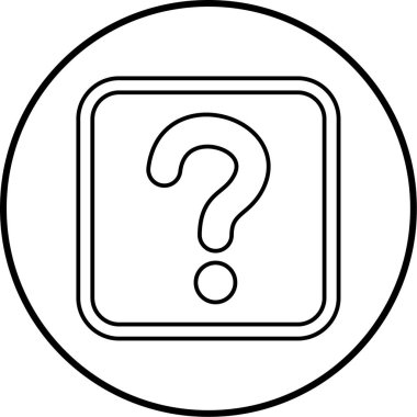 Soru işareti. Web simgesi