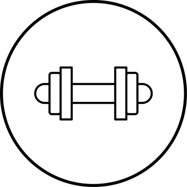 Dambıl simgesinin vektör illüstrasyonu