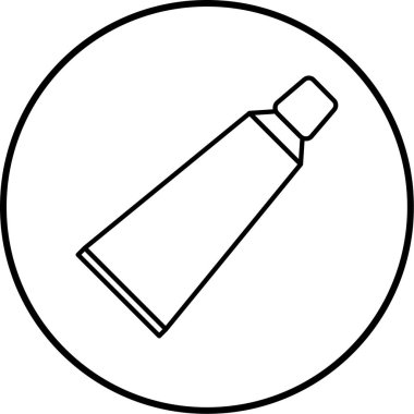 Bir şişe simgesinin vektör illüstrasyonu