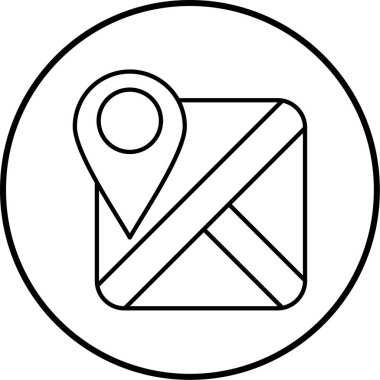 Harita yeri. Basit tasarım