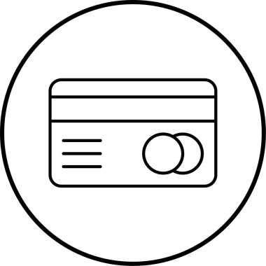 Kredi kartı vektör simgesi