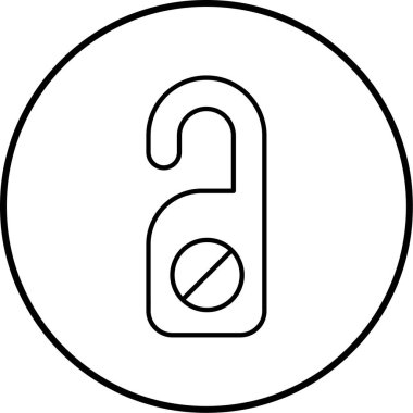 askı simgesi, vektör illüstrasyonu