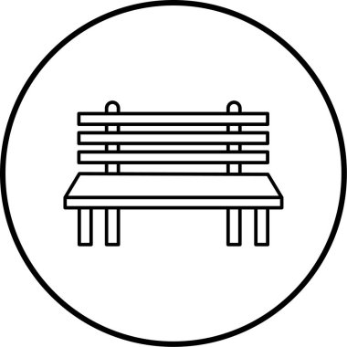 Yedek kulübesi Web simgesi basit illüstrasyon