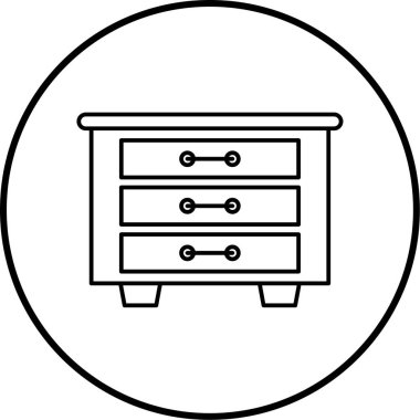 Dolap. Web simgesi basit illüstrasyon