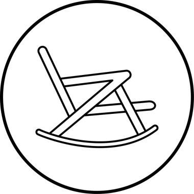 Moda tarzı izole edilmiş arka planda sandalye simgesi