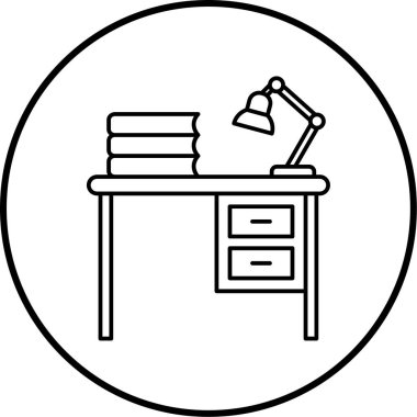 masa simgesi vektör illüstrasyonu 