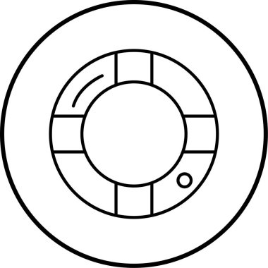 Bir can simidinin vektör illüstrasyonu