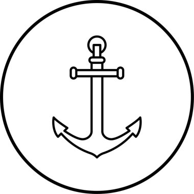 çapa simgesi vektör illüstrasyonu