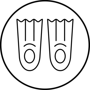 Bir havlu simgesinin vektör illüstrasyonu