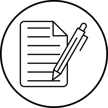 belge simgesi vektör illüstrasyonu 