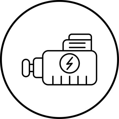 video kamera ikonu vektör illüstrasyonu 