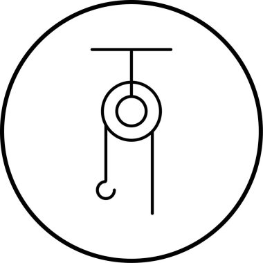 Bir bisiklet simgesinin vektör illüstrasyonu