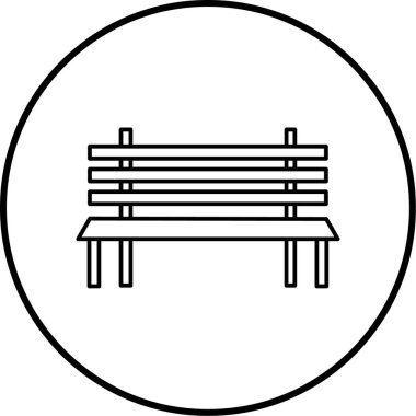 Yedek kulübesi Web simgesi basit illüstrasyon