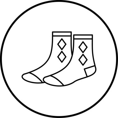 Güzel kadın bot simgesinin vektör çizimi