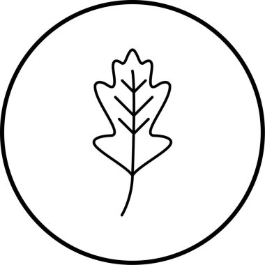 Yaprak. Web simgesi basit illüstrasyon