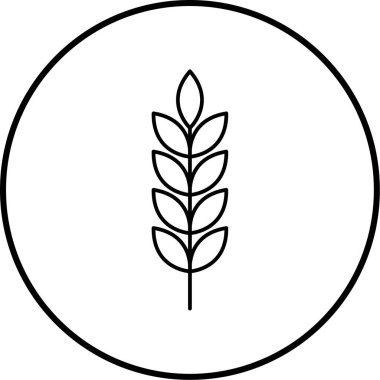 buğday simgesinin vektör illüstrasyonu
