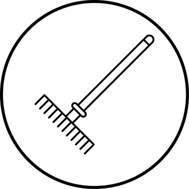 tırmık simgesi vektör çizimi 