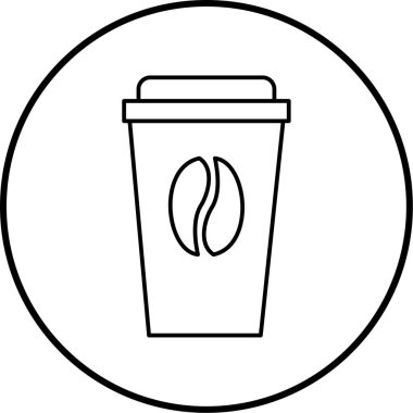 Kahve fincanı. Basit tasarım