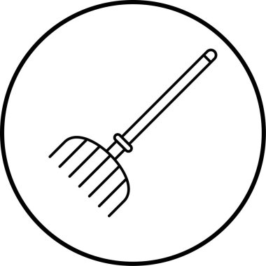 tırmık simgesi vektör çizimi 