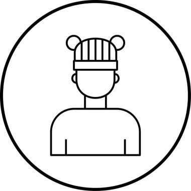 İnsan simgesinin vektör illüstrasyonu