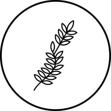 Bitki simgesinin vektör illüstrasyonu