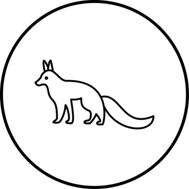 Bir köpeğin vektör çizimi