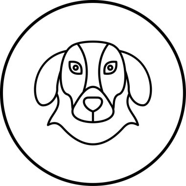 Bir köpeğin vektör çizimi