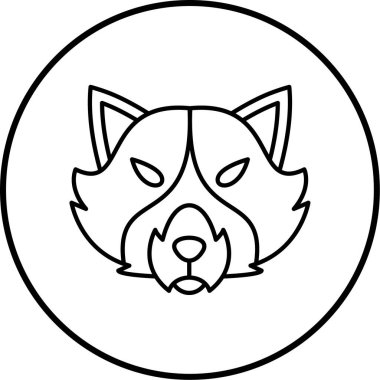 Kurt simgesinin vektör illüstrasyonu