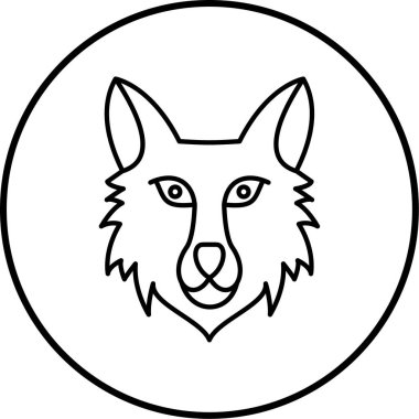 Kurt. Web simgesi basit illüstrasyon