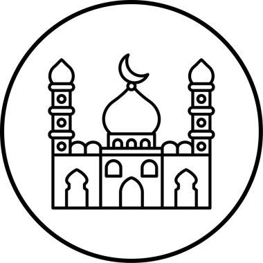 Cami simgesi, vektör resimleme