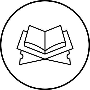 kitap simgesi vektör illüstrasyonu