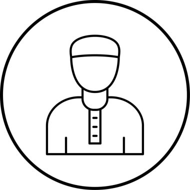 İnsan simgesinin vektör illüstrasyonu