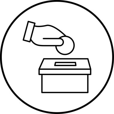 Kutu. Web simgesi basit illüstrasyon