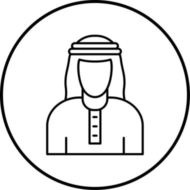 Kadın avatar simgesi, vektör illüstrasyonu