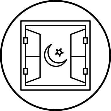 Bir bayrak simgesinin vektör illüstrasyonu