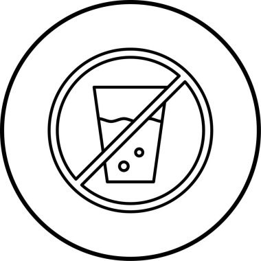 Dumanlı ikon vektör illüstrasyonu yok