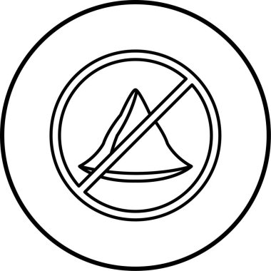 tüten simge yok, vektör illüstrasyonu