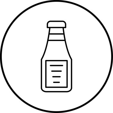 bira şişesi simgesi, vektör illüstrasyonu