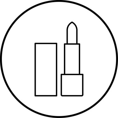 Ruj izi. Web simgesi basit illüstrasyon